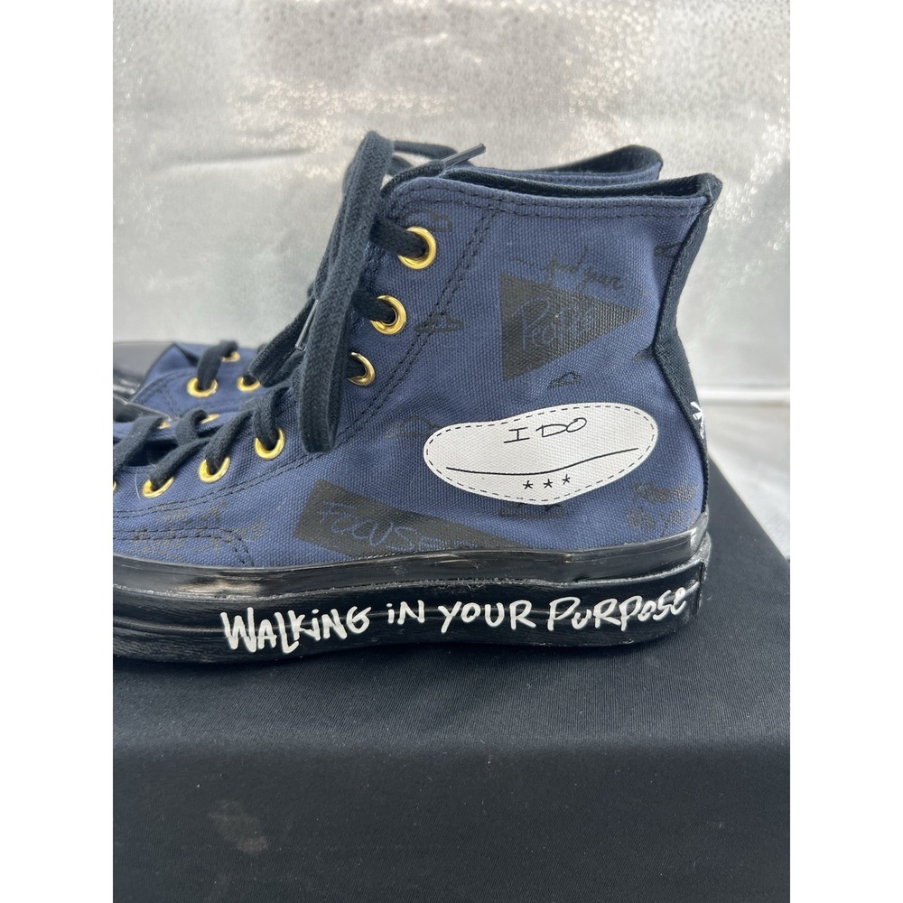 Converse Chuck Taylor 70's Issa Rae Custom Shoe Blue Black Women's Size 8.5 - Picture 5 of 11